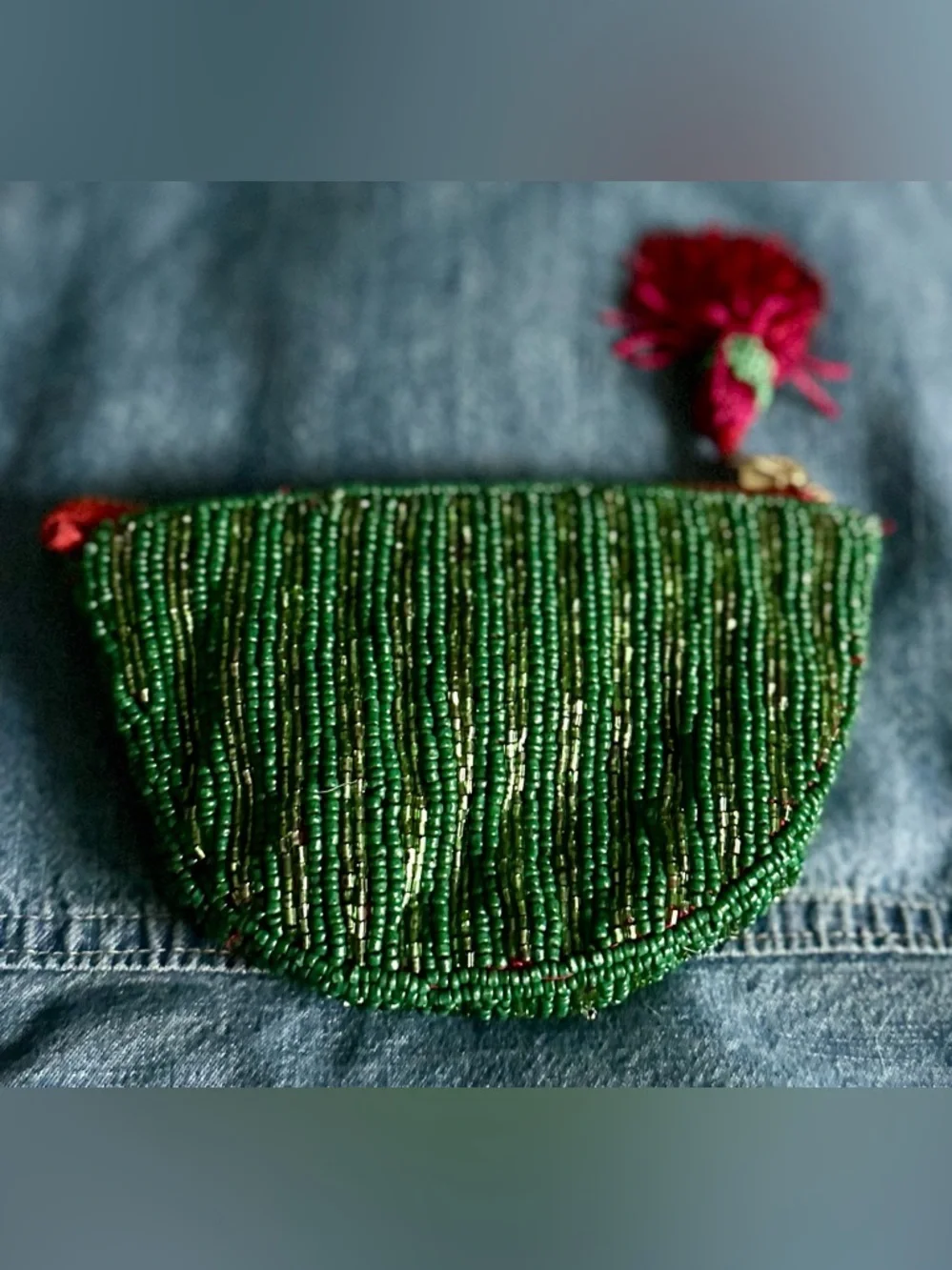 RARE ANTHROPOLOGIE NWT Watermelon Coin Purse